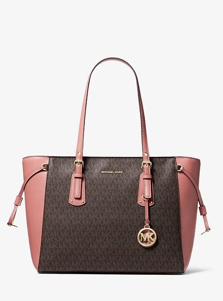 michael kors voyager 30f8gv6t8b|Voyager Medium Logo Tote Bag .